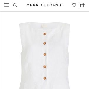 Gorgeous Posse linen ivory Emma vest. Never worn, with tags.